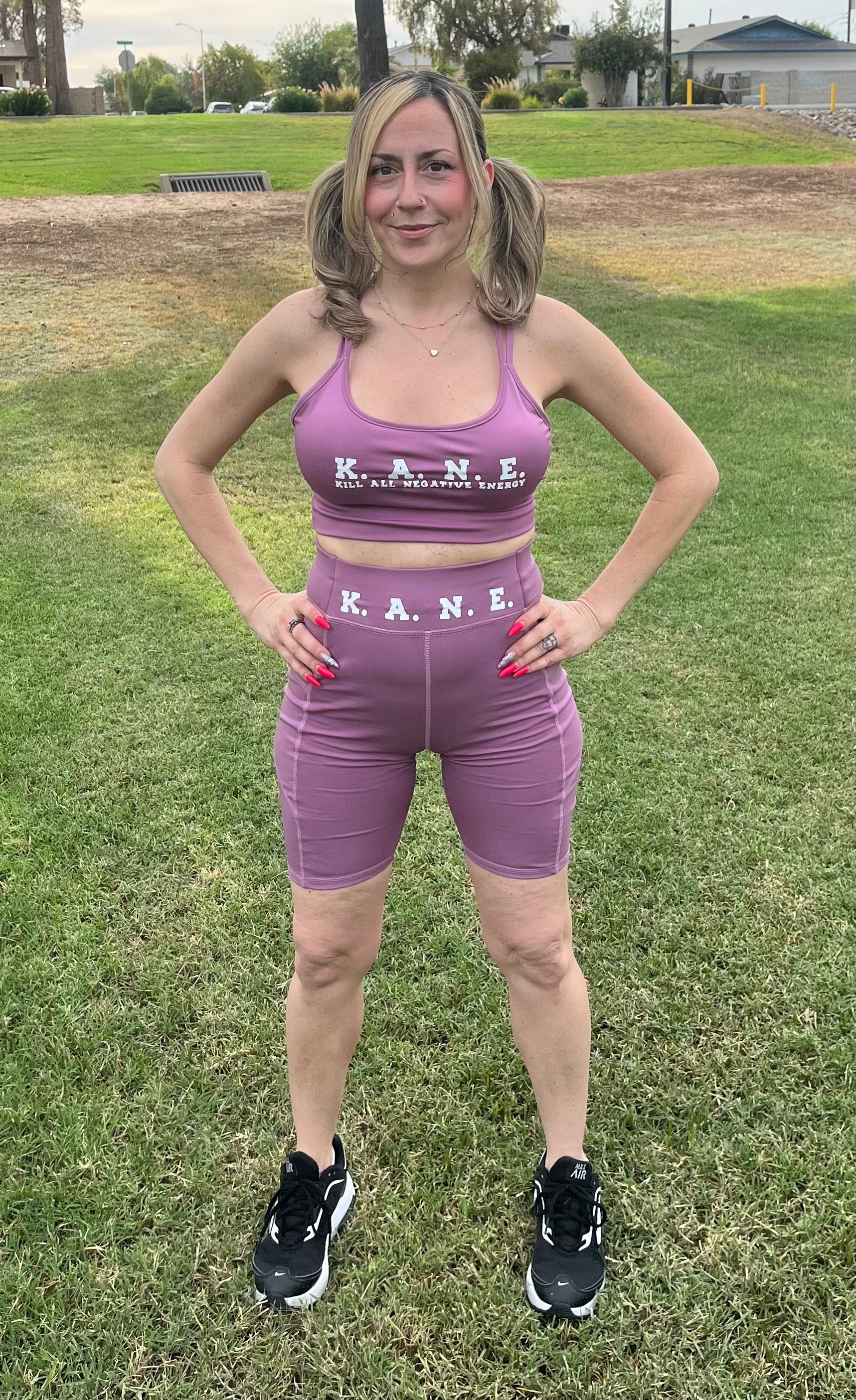 Sports bra with shorts – K.A.N.E.
